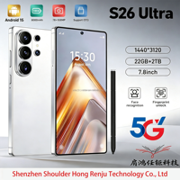 Smartphone 5G S26 Ultra 2026 dernière génération, 22G+2TB, écran 7,8 pouces, Android 15, charge rapide 60W, mémoire flash intégrée, stylet intégré, processeur rapide
