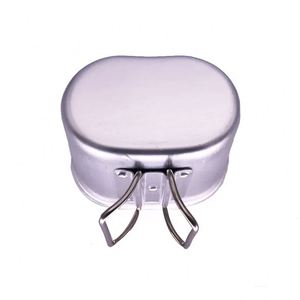 Gourde de camping en aluminium d'origine pour extérieur avec support, type cantine marine - Product Image 5