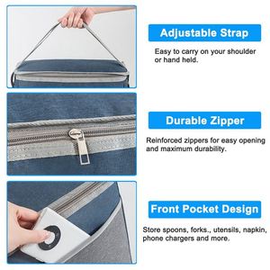 Bolsa de Almuerzo Multifuncional Portátil, Impermeable y a Prueba de Fugas, Bolsa Térmica de Oxford para el Trabajo o Picnic - Product Image 4