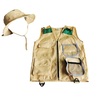 Cosplay para niños, <span class=keywords><strong>ropa</strong></span> arqueológica de caza, chaleco de aventura para niños, conjunto de sombrero, juguete para acampar - Product Image 2