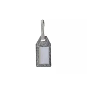 Etichetta per bagagli in feltro riciclato, gadget sostenibili - Product Image 2