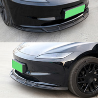 Lèvre de pare-chocs avant la plus vendue pour Tesla Model 3 Highland 2024-2026 – Kit carrosserie ABS noir brillant et aspect carbone, produit phare