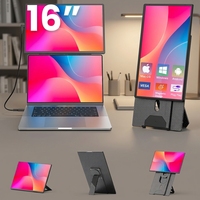 16 Inch Portable Monitor Laptop Screen Extender N2 FHD 1200P IPS External Display Type C for Business