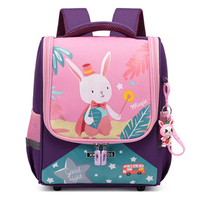 Léger Mignon Lapin Imprimé Crocodile Maternelle Sac À Dos Étudiant Dessin Animé Enfants Sacs D'école