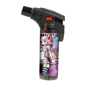 Unique Portable <b>Cheap</b> Windproof Vintage Custom Logo Jet Slant Plastic Torch Lighter for Business Gifts and Wholesale - Product Image 1