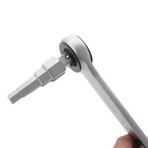 2 buah 42 Cr-Mo 1/2 inci persegi Drive 5 langkah kunci pas Universal katup sambungan Radiator Spuds Pagoda langkah Ratchet kunci pas - Product Image 6