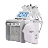 Appareil multifonctionnel 7 en 1 d'hydrodermabrasion Aqua Peel LED pour le rajeunissement de la peau pour les spas