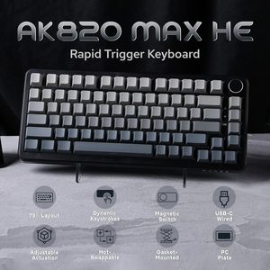 Ajazz ak820max 82 phím 3 chế độ chơi game không dây Bàn phím RGB cơ khí chơi Game bàn phím - Product Image 6
