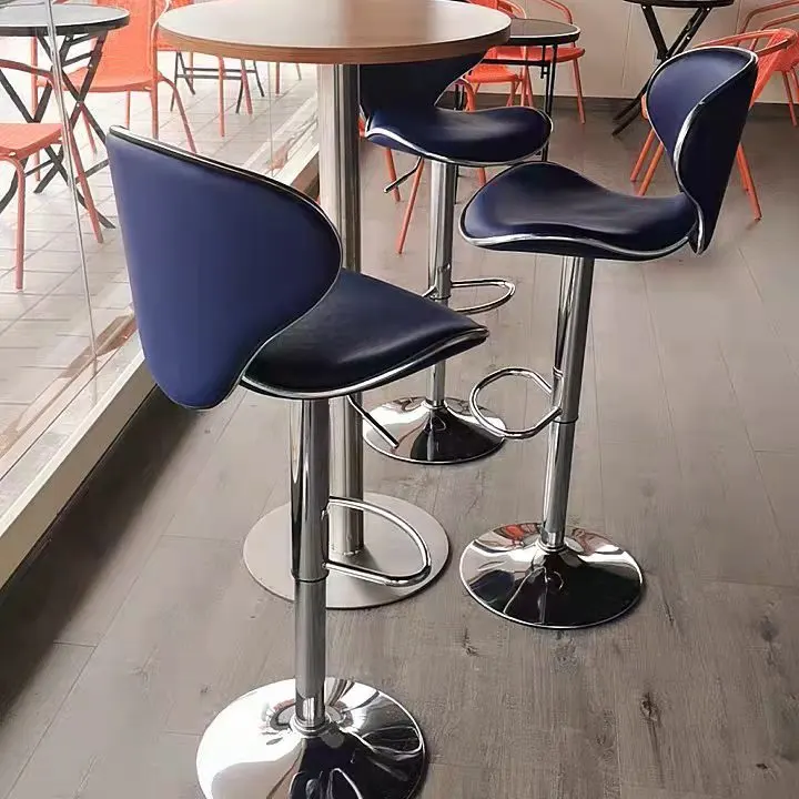 Wholesale Kitchen Swivel Bar Stool Adjustable Synthetic Leather chair