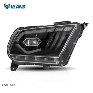 Vland-faro delantero para coche, luz para Ford <span class=keywords><strong>Mustang</strong></span> 2010-2014 Base GT Cobra Jet <span class=keywords><strong>Boss</strong></span> <span class=keywords><strong>302</strong></span> V6 Convertible, venta al por mayor de fábrica - Product Image 2