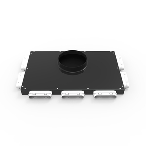 地上空気供給フラットエアパイプ分岐ボックスパイプコネクタABSプラスチック排気ベント羽口スクエアタイプエアアウトレットダクトグリル - Product Image 2