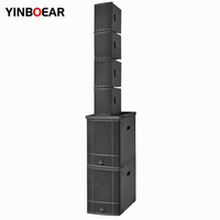 Sistem Speaker Line Array Aktif 8x3 Inch dengan Subwoofer Aktif 15 Inch untuk Panggung Gereja dan Pertunjukan Langsung
