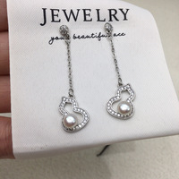Boucles d'oreilles classiques en forme de gourde en perles d'eau douce naturelles SHDIYAYUN, bijoux tendance pour femmes, vente en gros