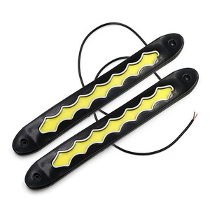 Luces diurnas para coche, luces diurnas COB de silicona, luces antiniebla, 12V, luces decorativas de reequipamiento. - Product Image 1