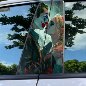 Autocollant de colonne B de voiture Nezha 2 Clown Model 002, <span class=keywords><strong>film</strong></span> protecteur en vinyle PVC adhésif, peinture couleur Black Monkey - Product Image 1