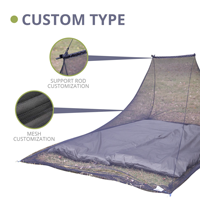 Moustiquaire de camping pliable coupe-vent personnalisée pour le camping et la randonnée