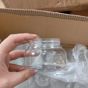 Hot 8oz <b>Plastic</b> <b>Container</b> Jars Empty Round <b>Clear</b> Cosmetic Wide Mouth <b>Containers</b> Body Butter Jar for Lotion Cream Gel Sugar Scrub - Product Image 2