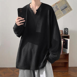 Textured Sleeveless <b>T</b>-<b>Shirt</b> for Men 2025 Spring and Autumn New American Style Heavy Loose Youth Base Layer Top Solid Beaded - Product Image 2