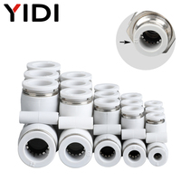 Raccord rapide à cinq voies PK YIDI en caoutchouc nitrile et métal pour tuyau d'air 4mm 6mm 8mm 10mm 12mm