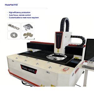 เครื่องตัดเลเซอร์ไฟเบอร์ CNC แบบตั้งโต๊ะเดี่ยว ประหยัด ใช้งานได้จริง สำหรับงานศิลปะโลหะ ระบบป้องกันฝุ่น AI/BMP ระบบระบายความร้อนด้วยน้ำ - Product Image 1