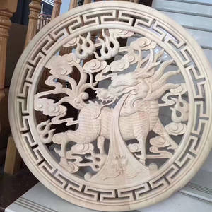 Ahşap oyma süsler ahşap oymalar ahşap rozet - Product Image 4