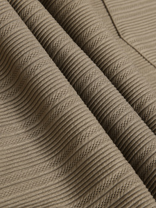 Design personalizzato abito da uomo <span class=keywords><strong>estivo</strong></span> a due pezzi monopetto Casual pantaloni e camicia in tessuto di spugna - Product Image 6