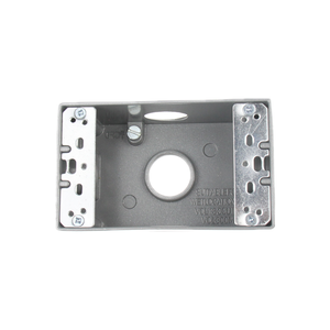 Ameo Factory Single Gang With 3/4" Weatherproof Outlet Box