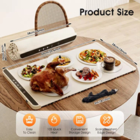 Plateau chauffant électrique en silicone pliable domestique à température réglable Plateau chauffant alimenté par USB