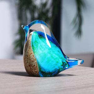 Oiseau en verre cristal coloré, 1 pièce, cadeaux de mariage pour la Souvenir, artisanat en cristal - Product Image 6