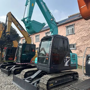 Miniexcavadora eléctrica Kobelco SK75 de 7.5 toneladas usada, excavadora sobre orugas, equipada con motor principal, motor y componentes de bomba - Product Image 2