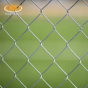 Hebei factory supply galvanized and pvc coated chain link fence panel 6 foot 8 gauge high quality chain link fence
