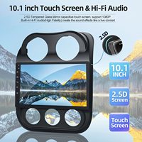 Podofo 10,1 "Android 2 + 32G estéreo de coche para JEEP COMPASS 2014 Radio de coche Autoradio Carplay Android Auto GPS Wifi Hifi Audio RDS