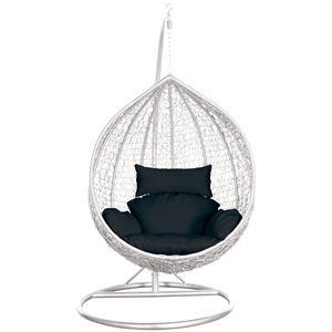 Silla Colgante de Mimbre para Balcón, Silla Tipo Huevo, Suministro de Fábrica - Product Image 4