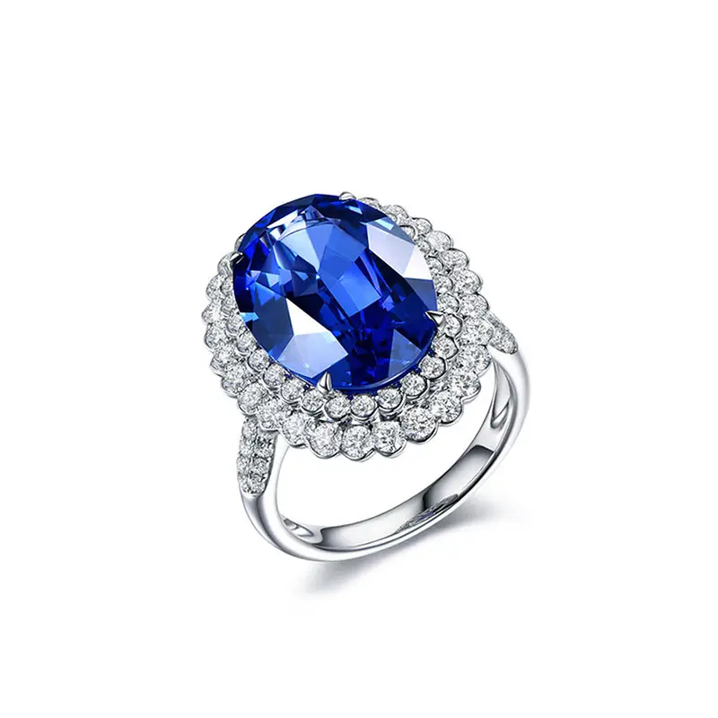 925 Zilveren Ring Gemaakt Donkerblauw Ovaal Tanzaniet Edelsteen Ring Voor Vrouwen Geboortesteen Cz Verstelbare Ring Fijne Sieraden Cadeau