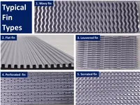 Ailerons de radiateur en aluminium personnalisés, ailettes de refroidissement à condensateur