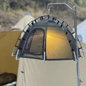Tentvorm Outdoor Campingverlichting Mini Halfronde Koepel Tent Lantaarn Kampeerlamp Kampeerlamp Met Opknoping