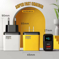UE/EE. UU./Reino Unido enchufe 45W PD cargador rápido teléfonos móviles carga rápida Usb tipo C adaptador de corriente 45W tipo C cargador de viaje