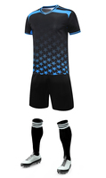Set Jersey Sepak Bola Anak Bahan Polyester Bernapas untuk Latihan, Seragam Tim dengan Logo, Nama Tim, dan Nomor, Dilengkapi Celana Pendek
