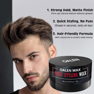 Cire coiffante mate à tenue forte 75g, marque privée d'usine, avec effet anti-frisottis, durée <span class=keywords><strong>de</strong></span> conservation <span class=keywords><strong>de</strong></span> 3 ans, pour texturiser les cheveux bouclés - Product Image 6