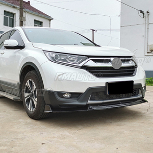 สปอยเลอร์กันชนหน้าสำหรับฮอนด้า ซีอาร์วี 2017 2018 2019 2020 อุปกรณ์เสริมชุดแต่งฝาครอบสีดำเงา - Product Image 6