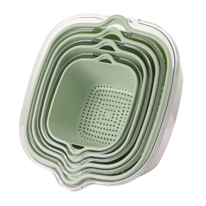 HYRI-Juego de manijas de fregadero de cocina de doble capa, frutero multifuncional de 6 piezas para lavado y almacenamiento en seco, contenedor de alimentos - Product Image 2
