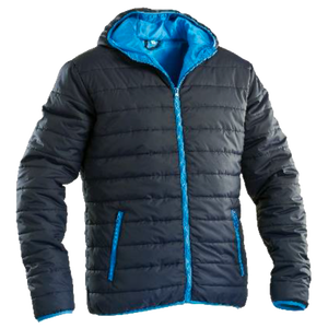 Chaqueta acolchada azul talla M con capucha producto de herramienta de torneado - Product Image 1