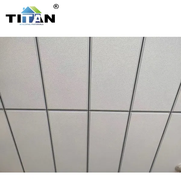 Nigeria 2X4 Ceiling Tile Black Panels Acoustic Ceiling Mineral Fiber Suspended Ceiling T Grids