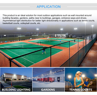 Projecteur LED pour stade 100W 200W avec cellule photoélectrique CCT, garantie 5 ans, IP66, ETL, CE, pour terrain de basket-ball, terrain de tennis