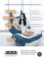 Fauteuil inclinable intelligent avec accoudoirs à griffes de chat, réglages ajustables, commande vocale, siège de cinéma maison et de jeu, chaise de loisirs électrique à bascule