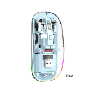 Kakusiga Mới <span class=keywords><strong>Dual</strong></span>-Chế Độ Kinh Doanh Chuột Không Dây Máy Tính Chơi Game Văn Phòng 2.4G + Bt5.2 Kết Nối 500MAh Dài Đứng Im Lặng Chuột - Product Image 4