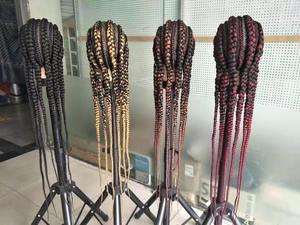 วิกผมลูกไม้เต็มหัวสำหรับถักเปีย ลดราคา  วิกผมถักเปียสำหรับผู้หญิงผิวสี  วิกผมสังเคราะห์แบบถักเปียลูกไม้เต็มหัว ขายส่ง - Product Image 4