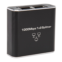 Répartiteur de câble Ethernet universel 1000 Mbps 1 vers 2 compatible avec Cat5 Cat5e Cat6 Cat7 pour le partage de deux appareils via RJ45