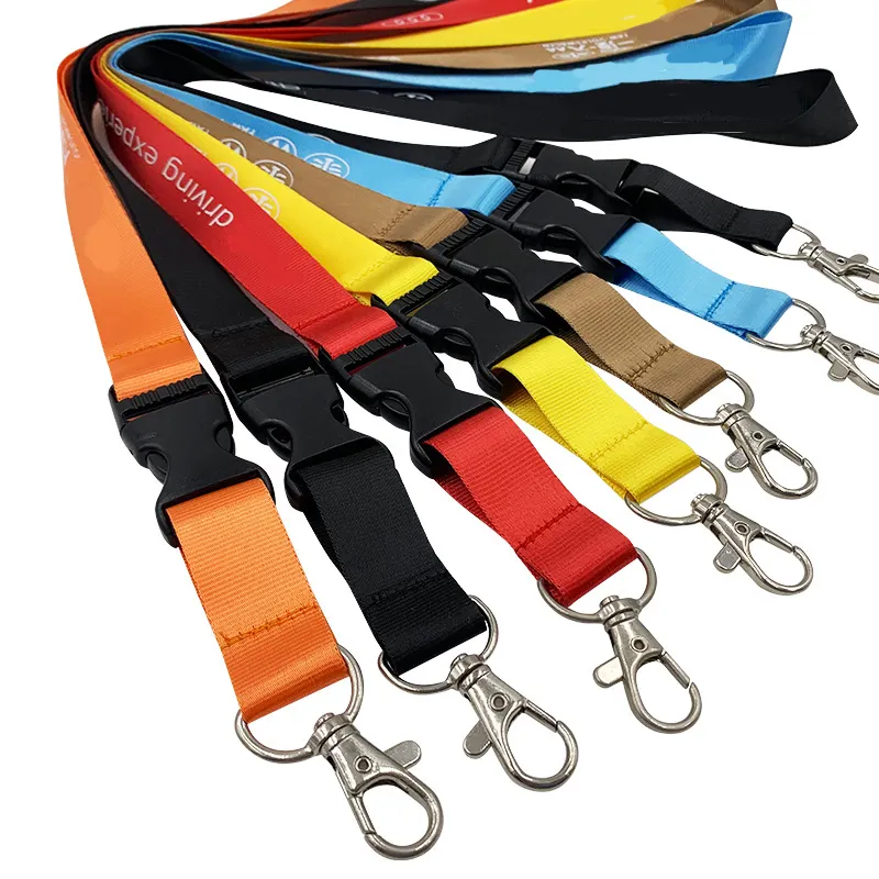 Personalized Nylon Custom Logo Polyester Keychain Lanyard Batch Id Card Holder Lanyard