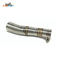 Tuyau d'échappement de tuyau de lien moyen d'échappement d'acier inoxydable de 51mm pour l'échappement de moteur de Honda XADV 750 modifié